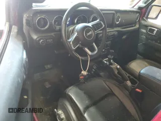 2022 Jeep Wrangler Unlimited Sahara with VIN 1C4HJXEN0NW106045, listed as a Copart auction lot 52383455 with 104,937 mi miles and Salvage title. Bid and sale history available at DreamBid. Image 8.