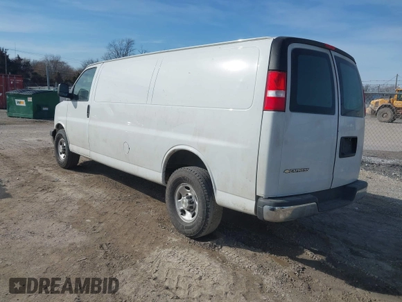 2020 Chevrolet Express Cargo Van with VIN 1GCZGHFG7L1235144, listed as a IAAI auction lot 41700301 with 67,678 mi miles. Bid and sale history available at carsss.com. Image 3.