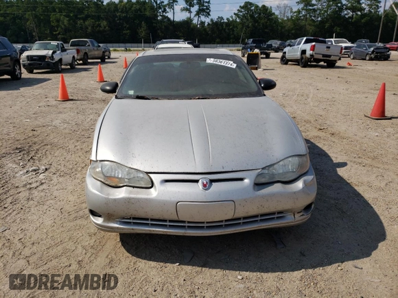 2004 Chevrolet Monte Carlo SS with VIN 2G1WX12K249117173, listed as a Copart auction lot 58361374 with 142,062 mi miles and Salvage Title. Bid and sale history available at carsss.com. Image 5.
