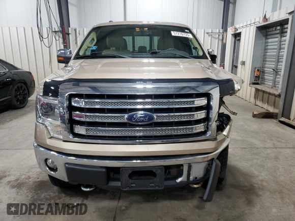 2013 Ford F-150 XL with VIN 1FTFW1EF1DKE66199, listed as a Copart auction lot 51216725 with 134,457 mi miles and Salvage Title. Bid and sale history available at carsss.com. Image 5.