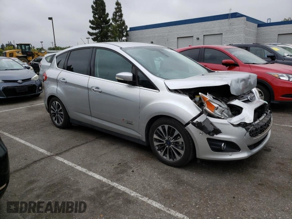 2017 Ford C-Max Energi Titanium with VIN 1FADP5FU3HL102770, listed as a Copart auction lot 56334723 with 77,388 mi miles. Bid and sale history available at carsss.com. Image 4.