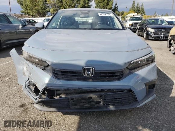 2023 Honda Civic Sedan EX with VIN 2HGFE1F77PH322020, listed as a Copart auction lot 42788765 with 54,779 mi miles and Salvage Title. Bid and sale history available at carsss.com. Image 5.