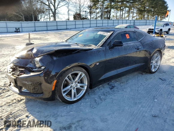 2019 Chevrolet Camaro 1LT with VIN 1G1FB1RS5K0145691, listed as a Copart auction lot 42238075 with 74,839 mi miles and Salvage Title. Bid and sale history available at carsss.com. Image 1.