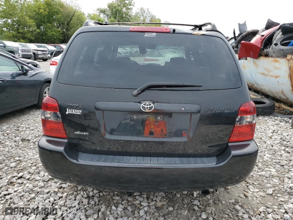2005 Toyota Highlander with VIN JTEHD21A750039309, listed as a Copart auction lot 67061774 with 172,247 mi miles and Salvage Title. Bid and sale history available at carsss.com. Image 6.