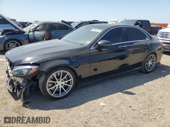 2017 Mercedes-Benz C 63 AMG with VIN 55SWF8GB6HU232905, listed as a Copart auction lot 52523195 with 78,396 mi miles and Salvage title. Bid and sale history available at DreamBid. Image 1.
