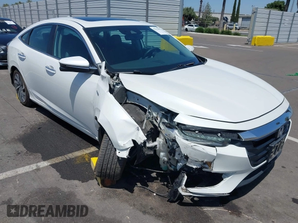 2019 Honda Insight Touring z VIN 19XZE4F99KE027245, wystawiony jako IAAI lot #42278692 z przebiegiem 106 184 mil mil oraz . Historia ofert i sprzedaży dostępna na DreamBid. Obrazek 1.