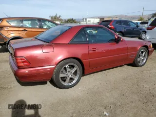 2000 Mercedes-Benz SL-Class with VIN WDBFA68F6YF191384, listed as a Copart auction lot 79318264 with 46,673 mi miles and Salvage Title. Bid and sale history available at carsss.com. Image 3.
