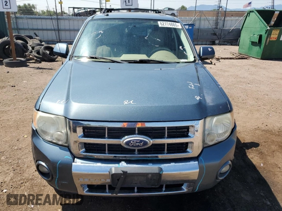 2011 Ford Escape Limited с VIN 1FMCU9EGXBKA79546, выставлен на аукционе Copart как лот 62774865 с пробегом 180 649 миль миль и Списание • Salvage title. История ставок и продаж доступна на DreamBid. Изображение 5.