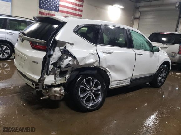 2022 Honda CR-V EX-L with VIN 5J6RW2H81NA012195, listed as a Copart auction lot 45746725 with 42,038 mi miles and Salvage Title. Bid and sale history available at carsss.com. Image 3.
