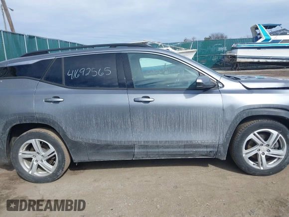 2018 GMC Terrain SLE with VIN 3GKALMEX1JL341070, listed as a IAAI auction lot 41692565 with 128,677 mi miles. Bid and sale history available at carsss.com. Image 13.