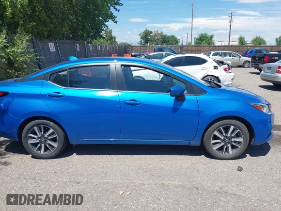 2021 Nissan Versa SV with VIN 3N1CN8EV1ML855643, listed as a IAAI auction lot 42772321 with 56,604 mi miles and . Bid and sale history available at DreamBid. Image 13.