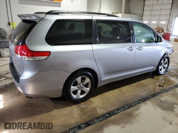 2012 Toyota Sienna LE AAS with VIN 5TDKK3DC6CS264818, listed as a Copart auction lot 52145145 with 143,510 mi miles and Salvage Title. Bid and sale history available at carsss.com. Image 3.