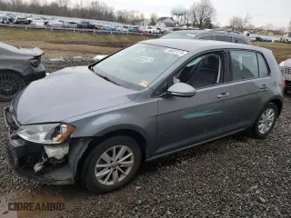 2015 Volkswagen Golf TSI S with VIN 3VW217AU2FM011505, listed as a Copart auction lot 45637273 with 35,884 mi miles. Bid and sale history available at carsss.com. Image 1.