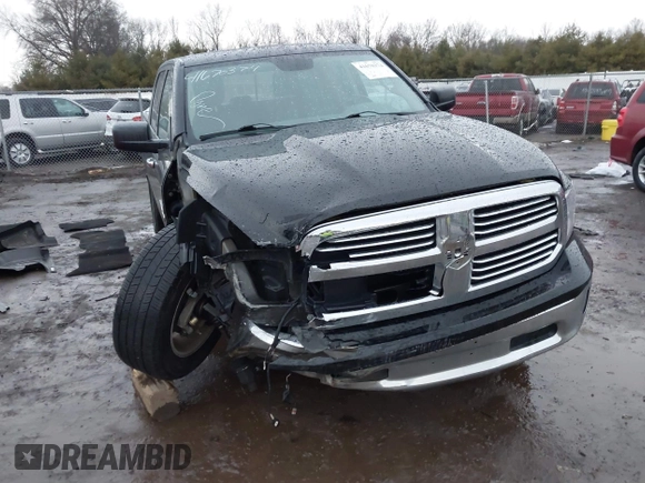 2013 Ram 1500 Outdoorsman with VIN 1C6RR7LT6DS599709, listed as a IAAI auction lot 41670374 with 109,203 mi miles. Bid and sale history available at carsss.com. Image 1.