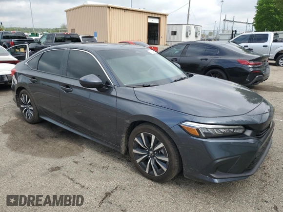 2024 Honda Civic EX z VIN 2HGFE1F76RH319547, wystawiony jako Copart lot #54358805 z przebiegiem 12 143 mil mil oraz Szkoda całkowita • Salvage title. Historia ofert i sprzedaży dostępna na DreamBid. Obrazek 4.