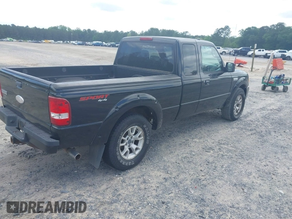 2009 Ford Ranger XLT with VIN 1FTZR45E69PA51323, listed as a IAAI auction lot 42145063 with 190,131 mi miles. Bid and sale history available at carsss.com. Image 4.