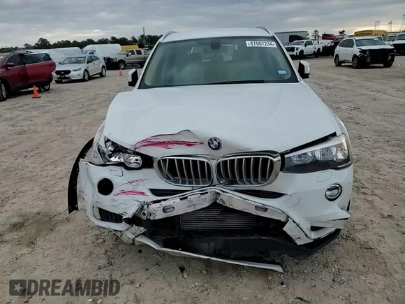 2016 BMW X3 sDrive28i with VIN 5UXWZ7C51G0M83555, listed as a Copart auction lot 87007234 with 111,070 mi miles and Salvage Title. Bid and sale history available at DreamBid. Image 12.
