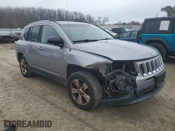 2016 Jeep Compass Sport with VIN 1C4NJDBB6GD557524, listed as a Copart auction lot 44436375 with 166,281 mi miles and Salvage Title. Bid and sale history available at carsss.com. Image 4.