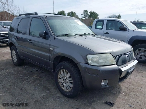 2005 Mercury Mariner Luxury with VIN 4M2CU57175DJ27447, listed as a IAAI auction lot 41921584 with 1 mi miles. Bid and sale history available at carsss.com. Image 1.