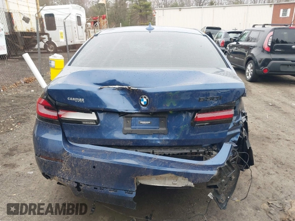 2021 BMW 5 Series 530i with VIN WBA53BH04MCF15438, listed as a IAAI auction lot 41908280 with 38,640 mi miles and . Bid and sale history available at DreamBid. Image 15.