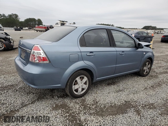 2007 Chevrolet Aveo LS z VIN KL1TD56607B126715, wystawiony jako Copart lot #85206134 z przebiegiem 85 420 mil mil oraz Szkody całkowita. Historia ofert i sprzedaży dostępna na DreamBid. Obrazek 3.