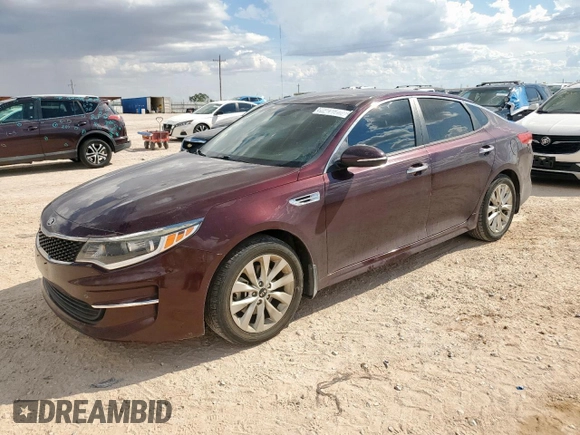 2018 Kia Optima LX with VIN 5XXGT4L31JG268932, listed as a Copart auction lot 62517665 with 84,701 mi miles and Salvage title. Bid and sale history available at DreamBid. Image 1.