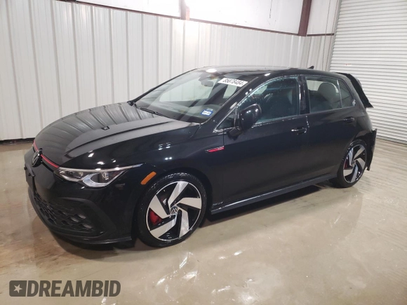 2024 Volkswagen Golf GTI S with VIN WVWGA7CD5RW214348, listed as a Copart auction lot 85878484 with 7,980 mi miles and Clean Title. Bid and sale history available at carsss.com. Image 1.
