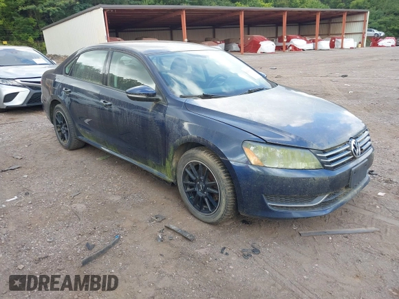 2012 Volkswagen Passat S with VIN 1VWAH7A34CC023134, listed as a IAAI auction lot 42680912 with 157,397 mi miles and . Bid and sale history available at DreamBid. Image 1.