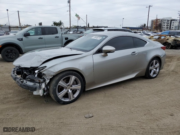 2016 Lexus RC 200t with VIN JTHHA5BC2G5001750, listed as a Copart auction lot 50940675 with NaN miles and Salvage Title. Bid and sale history available at carsss.com. Image 1.