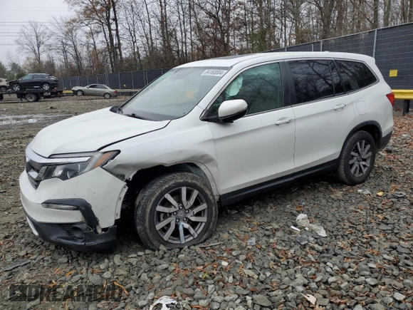 2020 Honda Pilot EX-L with VIN 5FNYF5H56LB020029, listed as a Copart auction lot 84160004 with 92,825 mi miles and Salvage Title. Bid and sale history available at carsss.com. Image 1.