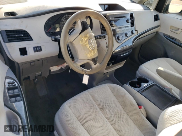 2012 Toyota Sienna LE AAS with VIN 5TDKK3DC6CS176156, listed as a Copart auction lot 45505975 with 86,791 mi miles and Salvage Title. Bid and sale history available at DreamBid. Image 8.