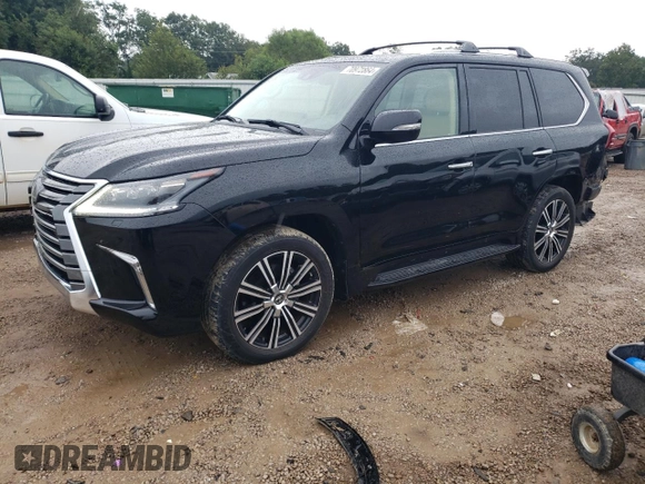 2020 Lexus LX 570 with VIN JTJDY7AX2L4317495, listed as a Copart auction lot 70972864 with 47,283 mi miles and Salvage title. Bid and sale history available at DreamBid. Image 1.