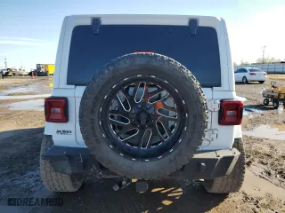 2020 Jeep Wrangler Unlimited Rubicon with VIN 1C4HJXFN8LW342681, listed as a Copart auction lot 88601185 with 53,065 mi miles and Salvage Title. Bid and sale history available at carsss.com. Image 6.