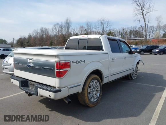 2014 Ford F-150 XL with VIN 1FTFW1ET1EFB06866, listed as a IAAI auction lot 41715890 with 238,605 mi miles. Bid and sale history available at carsss.com. Image 4.