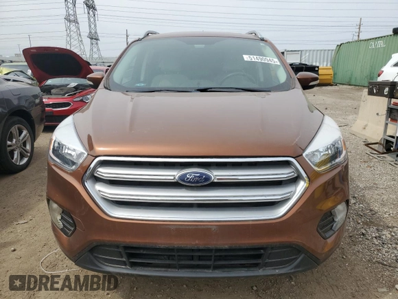2017 Ford Escape Titanium with VIN 1FMCU0JD4HUC85921, listed as a Copart auction lot 51490945 with 90,093 mi miles and Salvage Title. Bid and sale history available at carsss.com. Image 5.