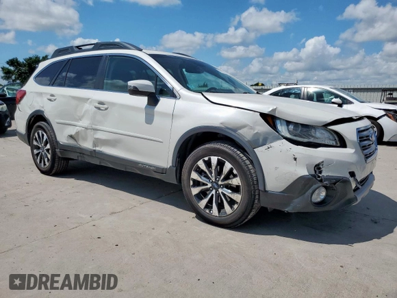 2015 Subaru Outback Limited with VIN 4S4BSENC3F3271172, listed as a Copart auction lot 62163145 with 105,558 mi miles and Salvage title. Bid and sale history available at DreamBid. Image 4.