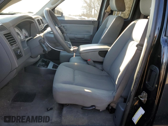 2006 Dodge Dakota SLT with VIN 1D7HW42K46S524262, listed as a Copart auction lot 82985654 with 124,170 mi miles and Salvage Title. Bid and sale history available at DreamBid. Image 7.