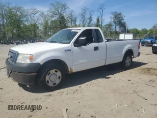 2008 Ford F-150 XL with VIN 1FTRF12258KC95137, listed as a Copart auction lot 53424845 with 210,017 mi miles and Clean Title. Bid and sale history available at carsss.com. Image 1.