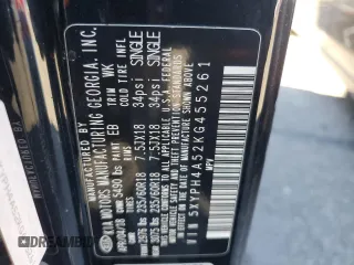2019 Kia Sorento EX Sport V6 with VIN 5XYPH4A52KG455261, listed as a Copart auction lot 88776265 with 61,308 mi miles and Salvage Title. Bid and sale history available at carsss.com. Image 14.