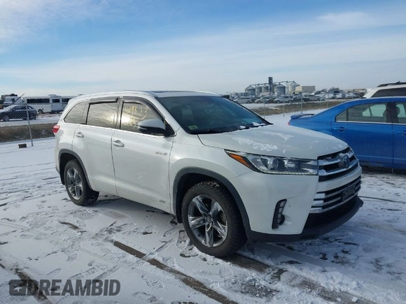 2018 Toyota Highlander Hybrid Limited z VIN 5TDDGRFH0JS041001, wystawiony jako IAAI lot #40983325 z przebiegiem 127 272 mil mil oraz . Historia ofert i sprzedaży dostępna na DreamBid. Obrazek 1.