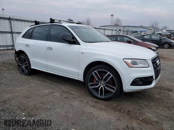 2017 Audi SQ5 Premium Plus with VIN WA1CCBFP0HA041457, listed as a Copart auction lot 74063853 with 102,882 mi miles. Bid and sale history available at carsss.com. Image 4.