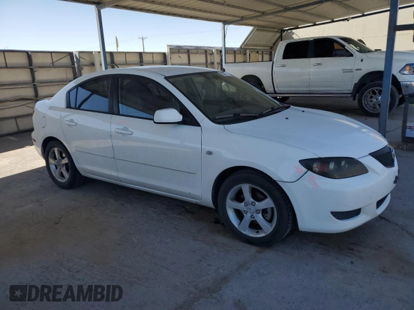 2006 Mazda 3 i with VIN JM1BK12F561464270, listed as a Copart auction lot 53877845 with 201,857 mi miles and Salvage Title. Bid and sale history available at carsss.com. Image 4.