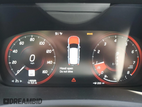 2016 Volvo XC90 T6 Momentum with VIN YV4A22PK1G1033561, listed as a Copart auction lot 57315705 with 149,568 mi miles and Clean title. Bid and sale history available at DreamBid. Image 9.
