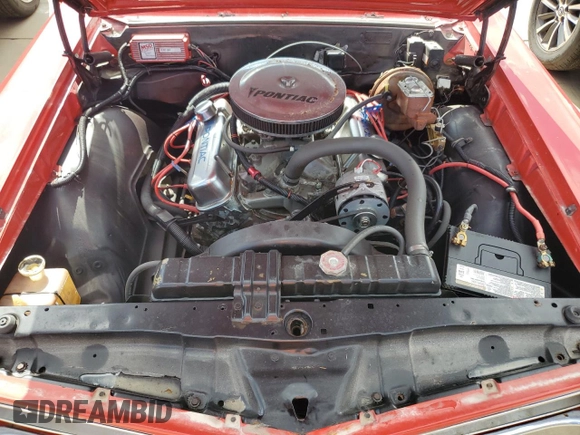 1966 Pontiac GTO z VIN 235676P261739, wystawiony jako Copart lot #75633424 z przebiegiem 23 103 mil mil oraz Szkoda całkowita • Salvage title. Historia ofert i sprzedaży dostępna na DreamBid. Obrazek 11.