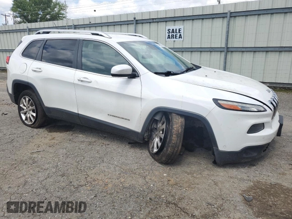 2014 Jeep Cherokee Limited with VIN 1C4PJLDS8EW113742, listed as a Copart auction lot 56478215 with 159,944 mi miles and Salvage title. Bid and sale history available at DreamBid. Image 4.