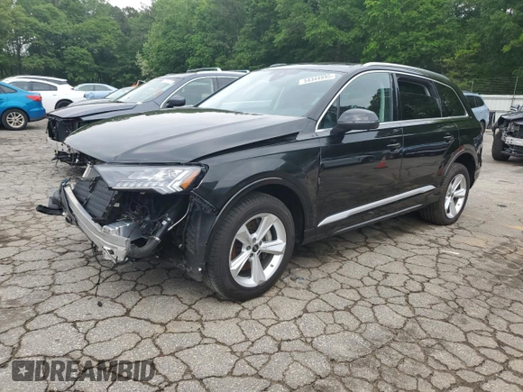 2024 Audi Q7 Premium Plus with VIN WA1LCBF73RD006153, listed as a Copart auction lot 54344995 with 12,063 mi miles and Salvage Title. Bid and sale history available at carsss.com. Image 1.