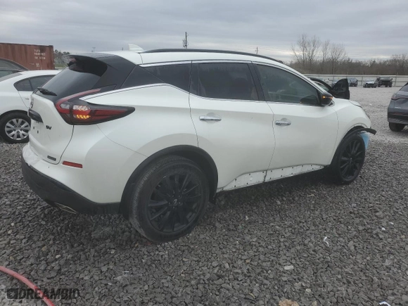 2023 Nissan Murano SV with VIN 5N1AZ2BJ4PC117676, listed as a Copart auction lot 44599135 with 8,930 mi miles and Salvage Title. Bid and sale history available at carsss.com. Image 3.