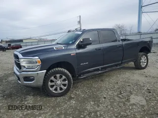 2022 Ram 2500 Big Horn with VIN 3C6UR5JJ6NG115434, listed as a Copart auction lot 46167725 with 104,761 mi miles and Salvage Title. Bid and sale history available at carsss.com. Image 1.