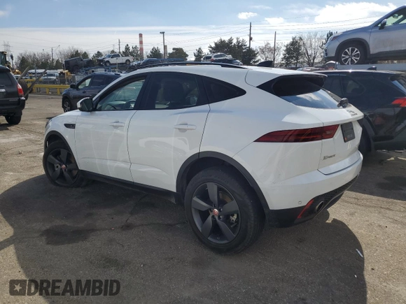 2020 Jaguar E-Pace SE z VIN SADFP2FX0L1Z80399, wystawiony jako Copart lot #48077205 z przebiegiem 22 547 mil mil oraz Szkoda całkowita • Salvage title. Historia ofert i sprzedaży dostępna na DreamBid. Obrazek 2.