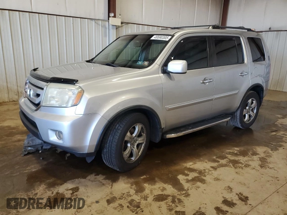 2011 Honda Pilot EX-L with VIN 5FNYF4H51BB017919, listed as a Copart auction lot 49580305 with 218,641 mi miles and Salvage Title. Bid and sale history available at carsss.com. Image 1.